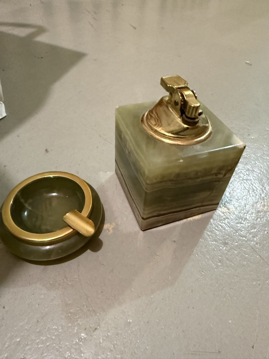 Accendini: Vintage Marble Lighter & Ashtray Set - Elegant Decor! – Usato da Zürich venduto da andreamt 1