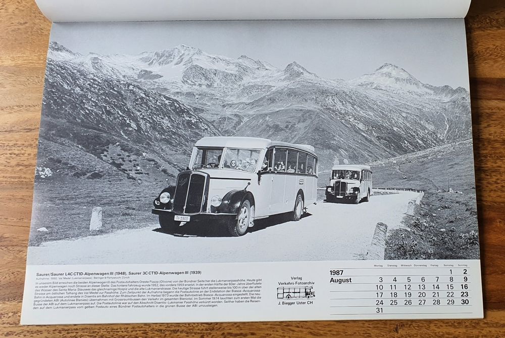 Kalender 1987 / BUS Oldtimer  Kaufen auf Ricardo