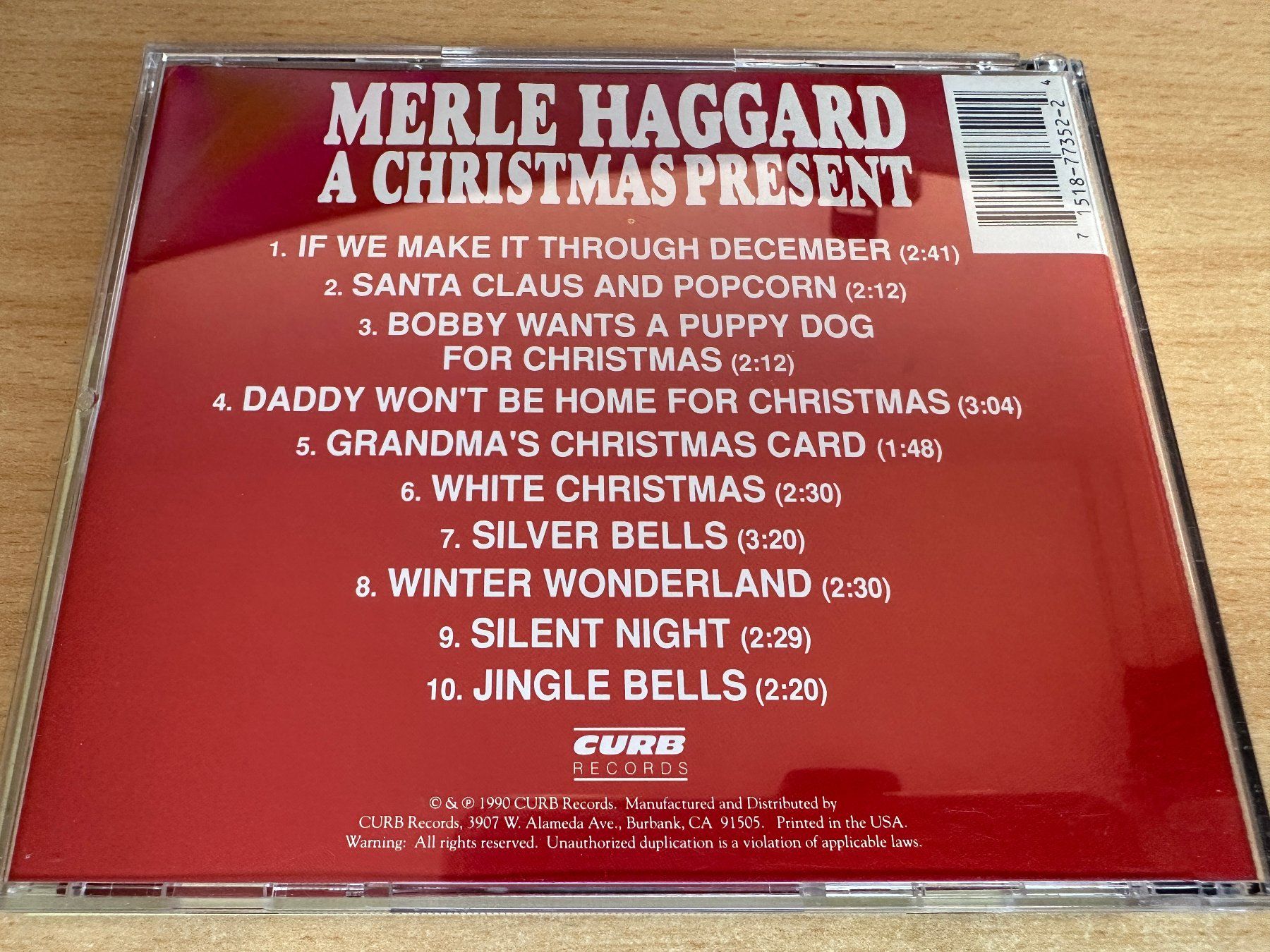 CD: Merle Haggard – A Christmas Present – Usato da Rikon im Tösstal venduto da Alpenmutz 1