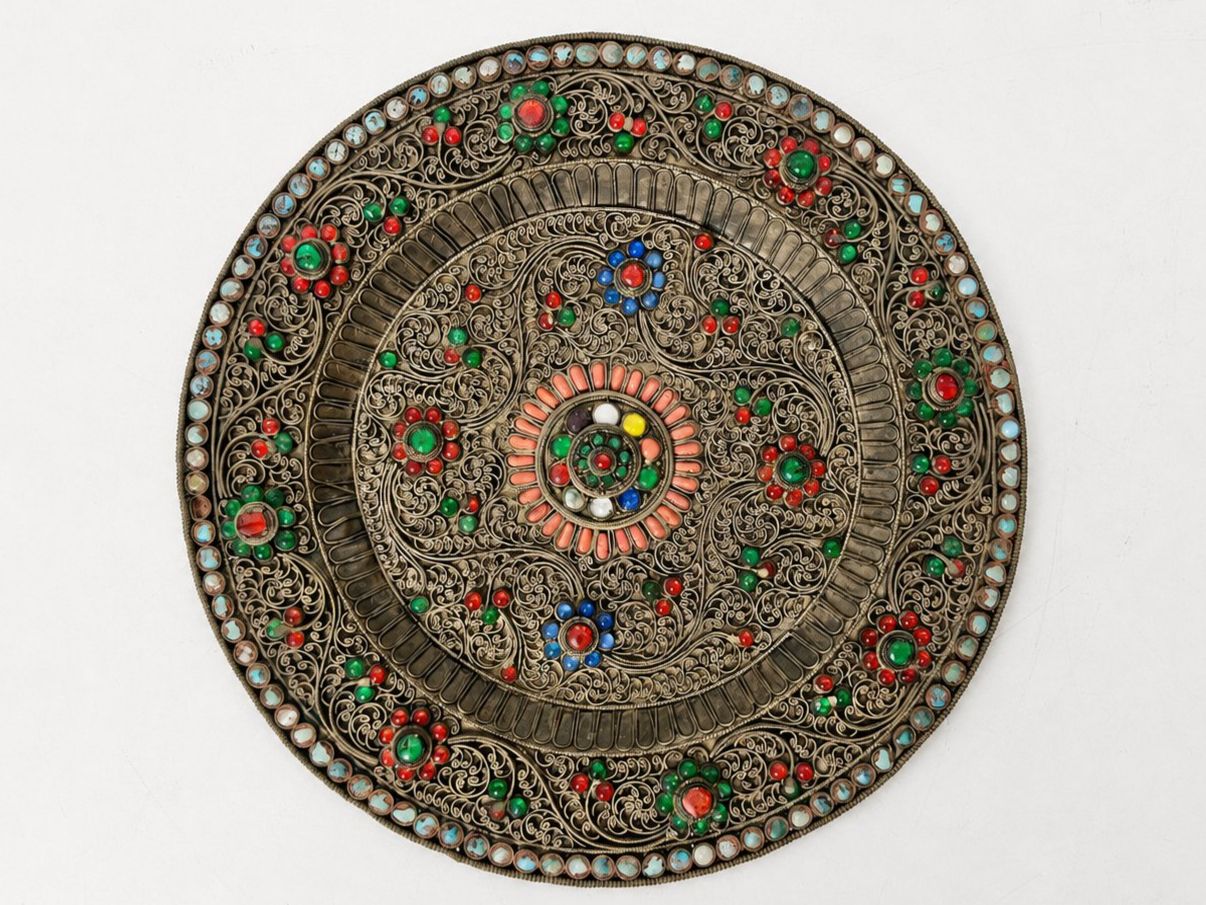 Teller: Teller Mandala Tibet oder Nepal Vishnu 19. Jahrhundert – Gebraucht aus Zürich von Arche_Brockenhaus