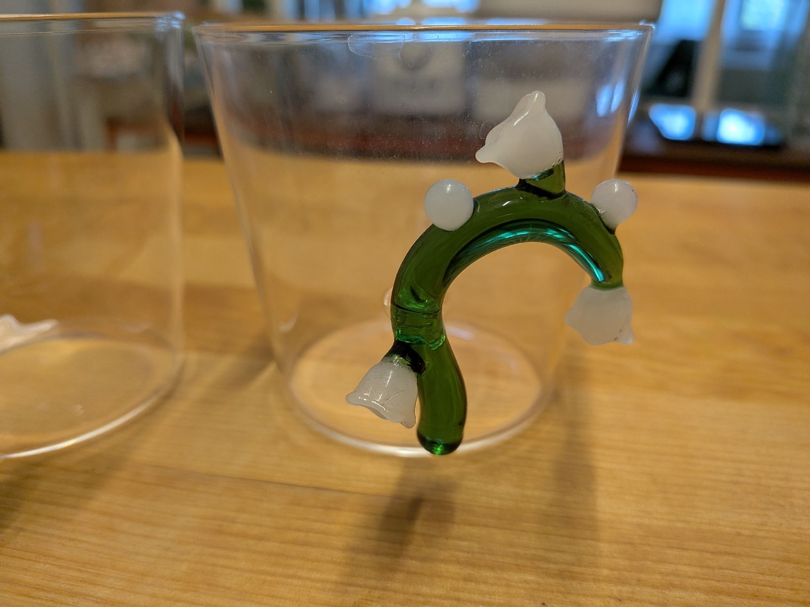 Tassen: 2er Set Glasbecher mit Glasblumen – Neu (gemäss Beschreibung) aus Bern von janabi 2
