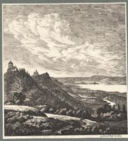 Baldern Uetliberg Kupferstich von Meyer selten