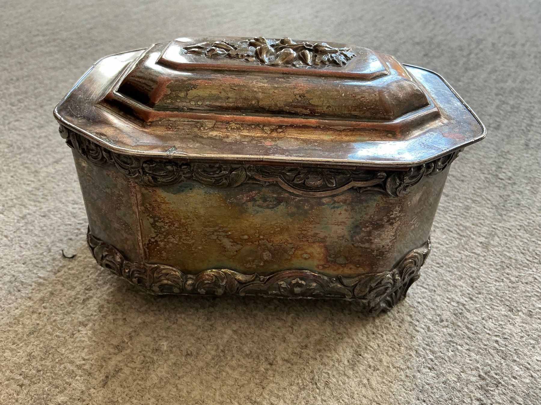 Barattoli: Antike versilberte Box, Noblin und Co. 1848 – Usato da Jona venduto da Jancy60 4