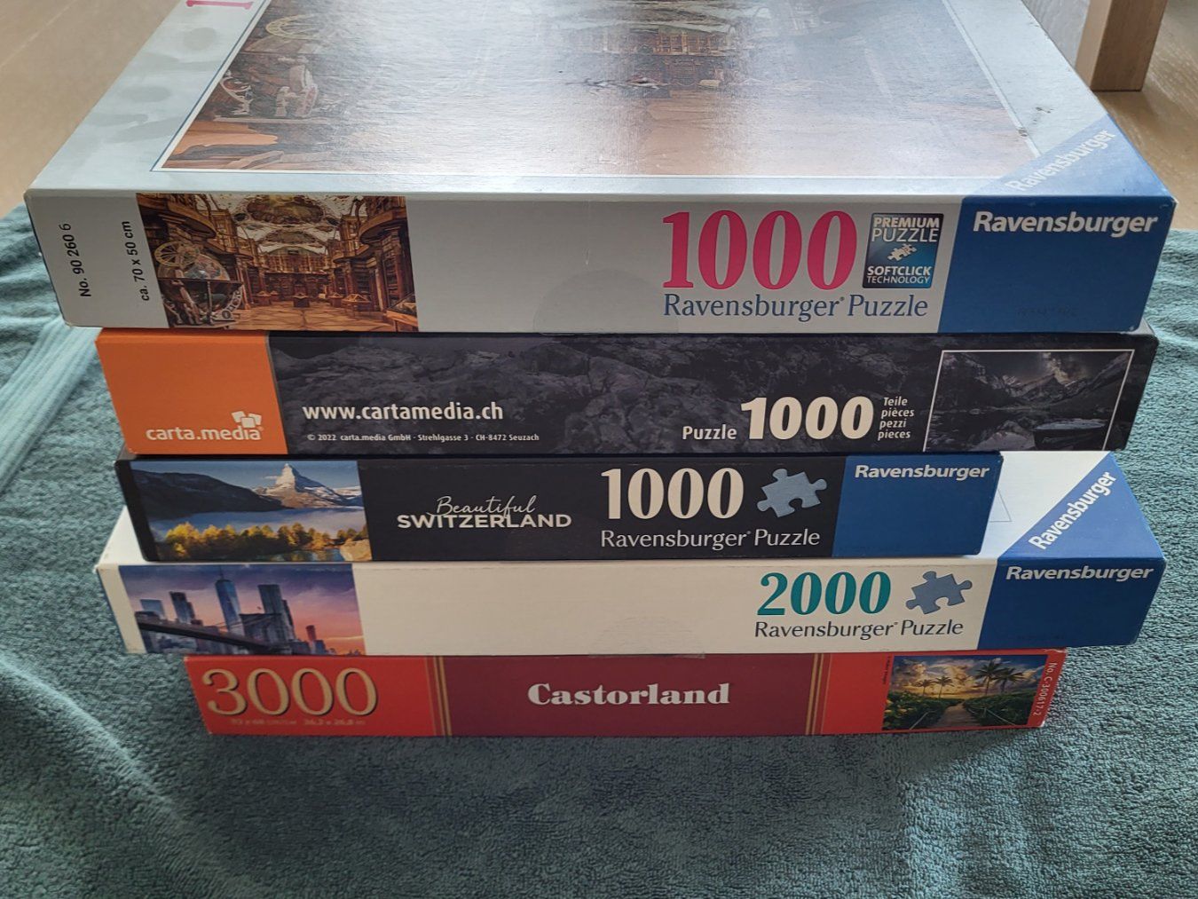 Puzzles: 5 Puzzles 1000, 2000, 3000 Teile, Puzzle Sammlung – D'occasion à St. Gallen par a_b_5pkq