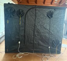 Growbox inkl LED Lampen komplett 240x240cm 120Stk