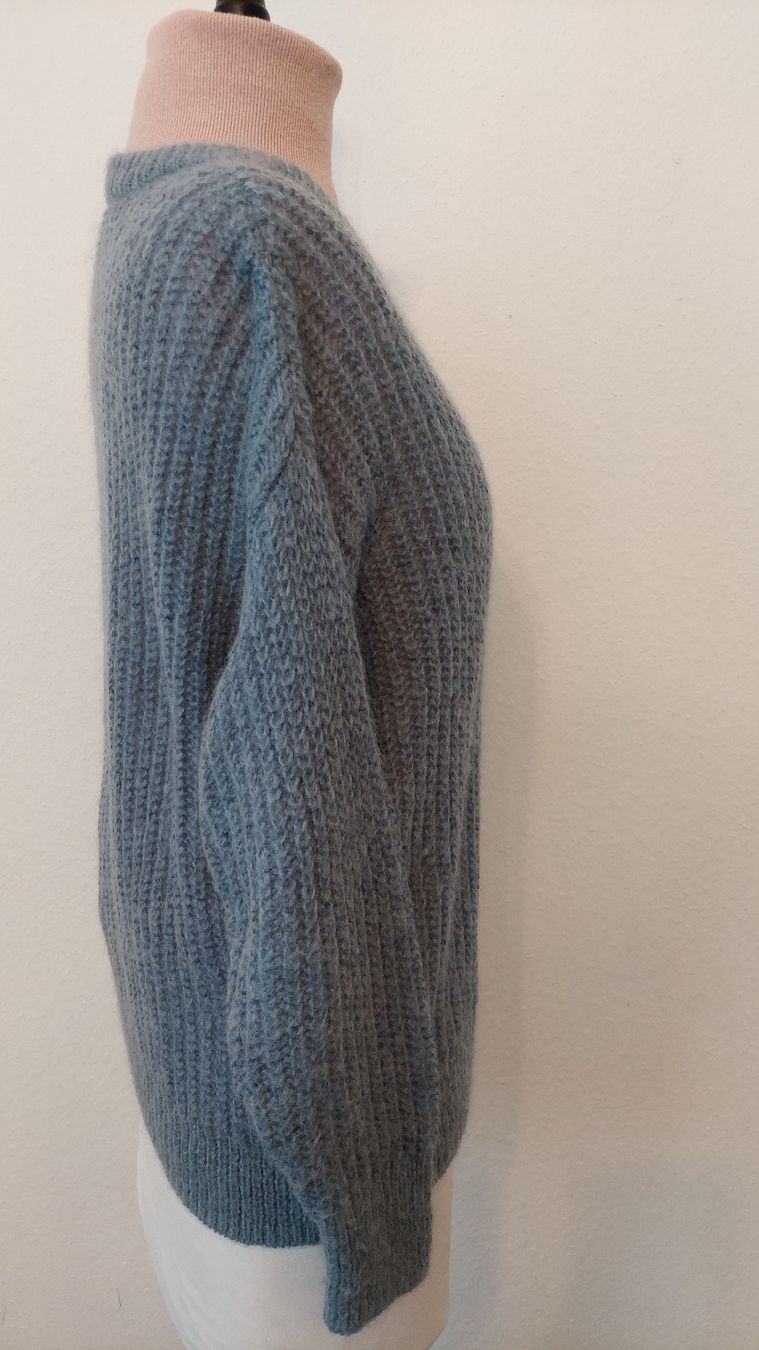Hallhuber Maglioni & Felpe: Hallhuber Strickpullover, hellblau/grau. Gr. S – Usato da Gwatt (Thun) venduto da Letzte-Chance 2
