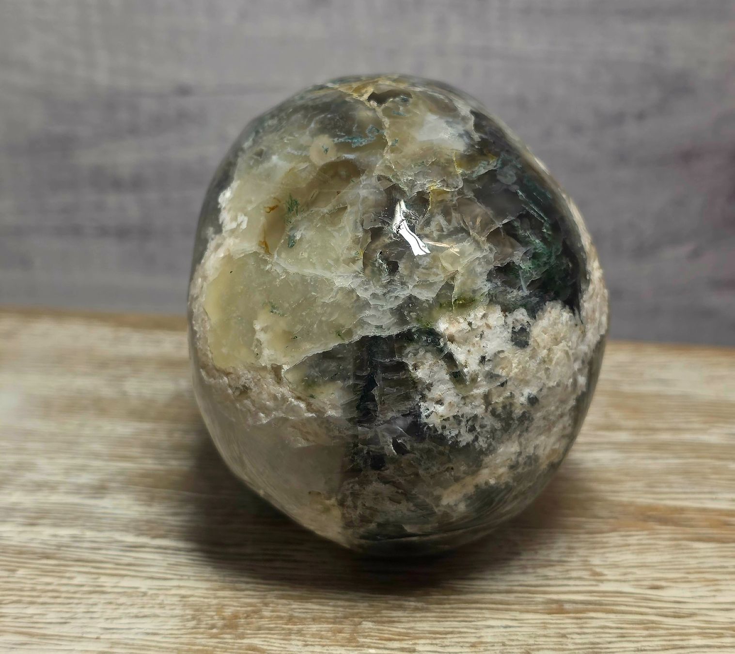 Minerali & Pietre curative: Moosachat Schädel 578g – Nuovo e nell'imballaggio originale da Matzingen venduto da Shay_Crystalz 2