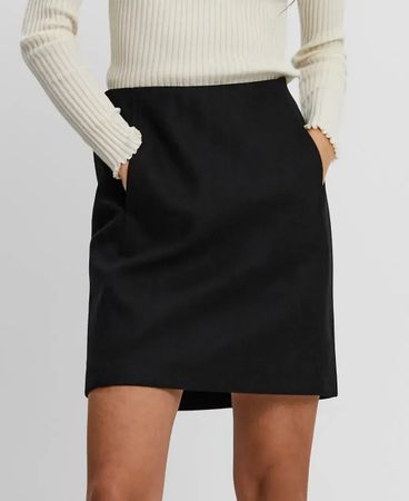 Vera Moda Minirock: Gr. L, schwarz, neuwertig