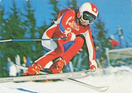 Skifahrerin Marlise Oberholzer auf Kästle