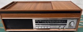 Radio/Schallplattenspieler Dual 410 Radio Holz Grundig Vinta