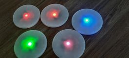 Sous verres en plastique avec lumière