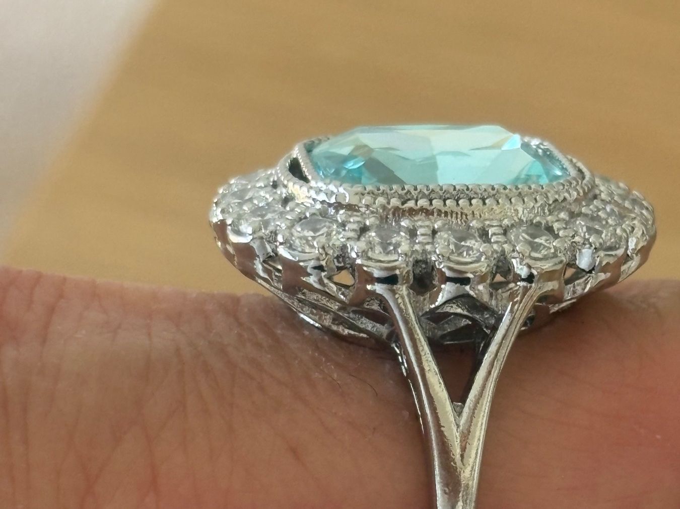 Ringe: Luxus Elegante Gr.19/9 Ring Farbe: Silber /Blau – Neu (gemäss Beschreibung) aus Biel-Bienne von Roserosse13 4