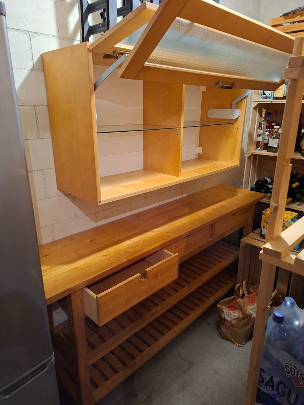 Ikea Credenze: Ikea Küchenmöbel Hängeschrank & Buffet, Sideboard, Buche – Usato da Ottoberg venduto da Patric650920 2