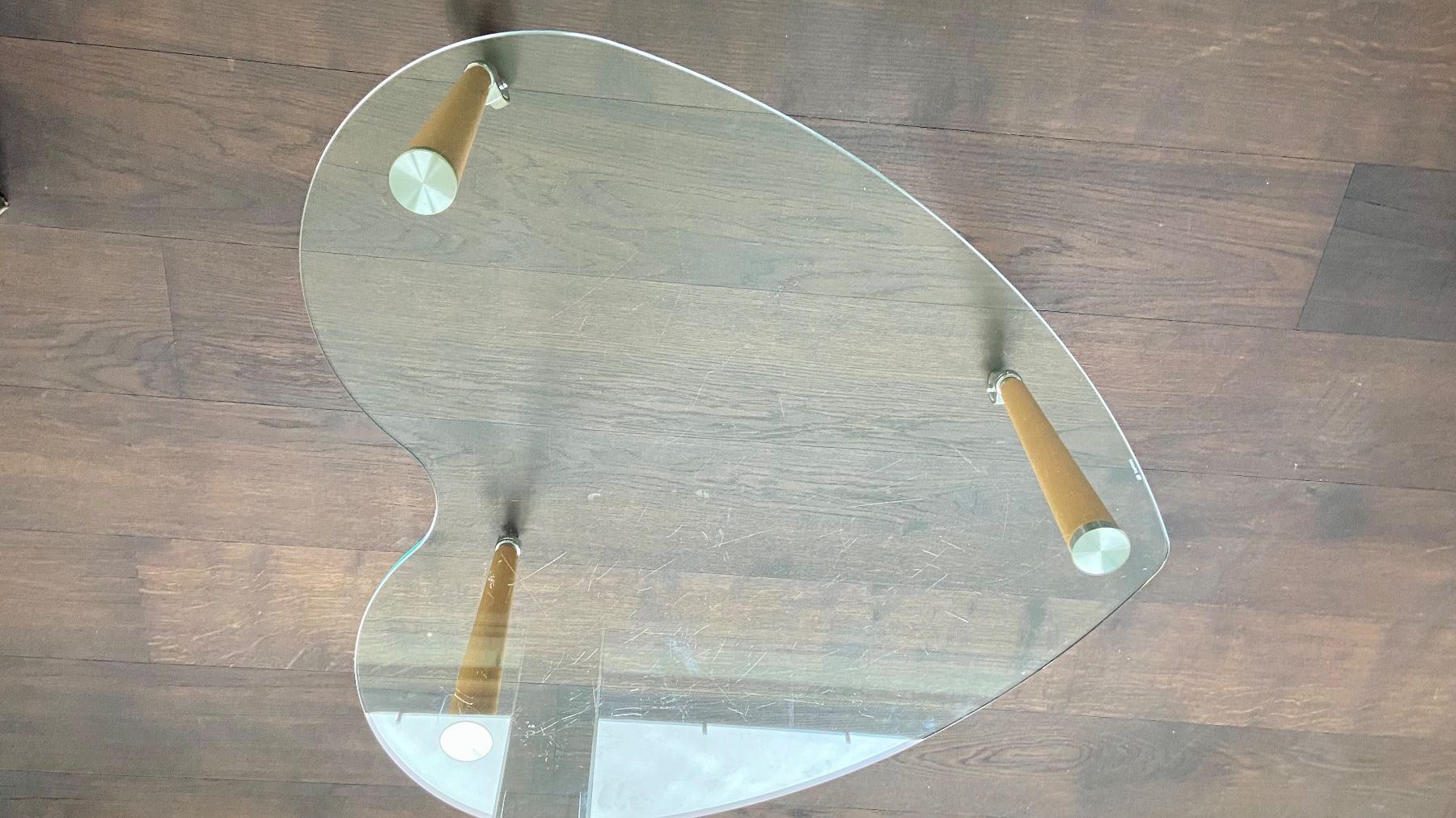 Tische: Couchtisch Glas & Holz "Herzform" – Gebraucht aus Maur von Grandslam 4