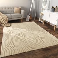 -50% 🔥‼️ NEU Moderner Teppich Wohnzimmer XXL 200x280  Beige