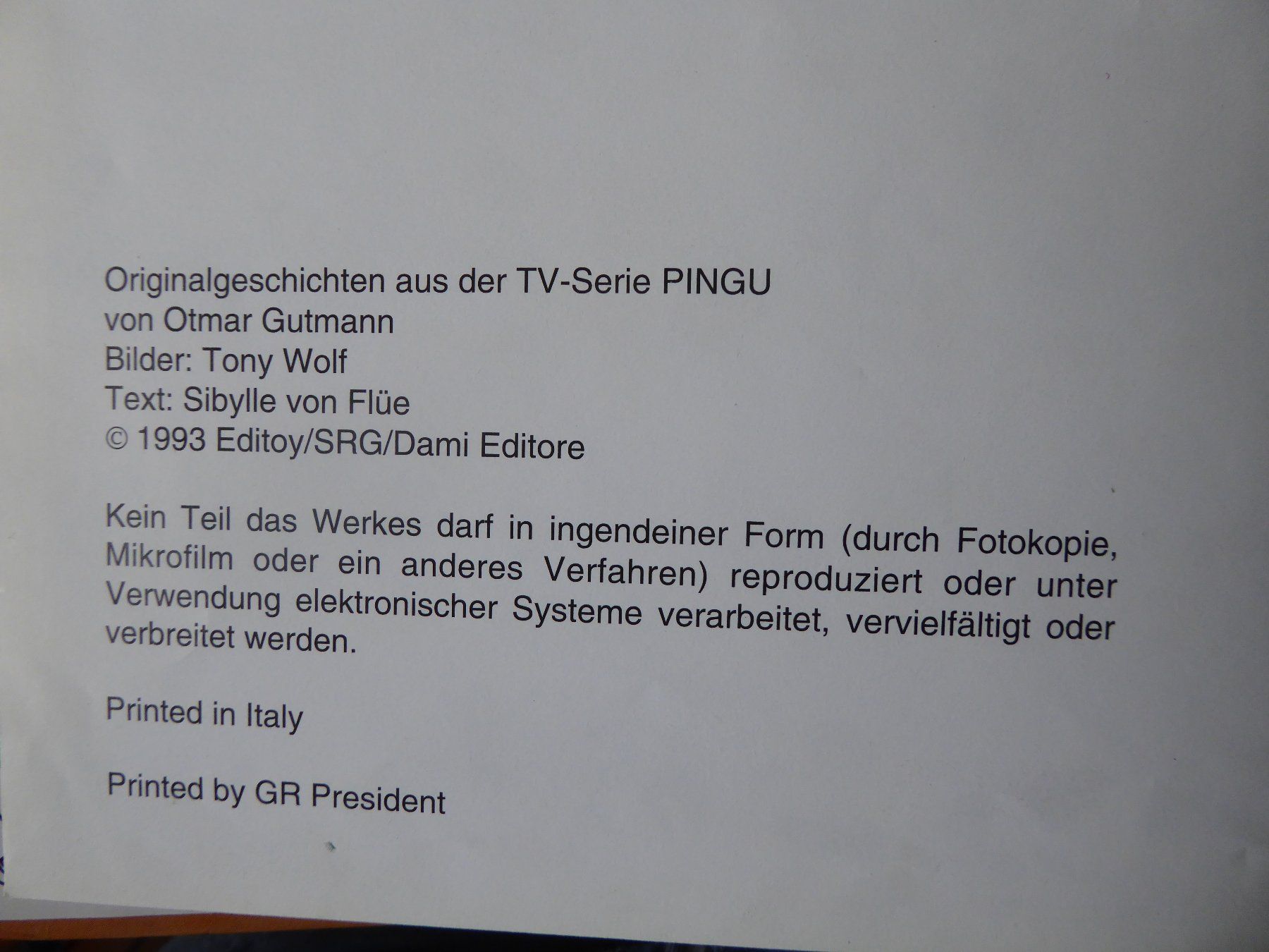 Libri: PINGU DER ZAUBERER – Usato da Gossau SG venduto da tenerife11 2