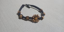 Bracelet d'Arizona fleur avec petites perles en bois
