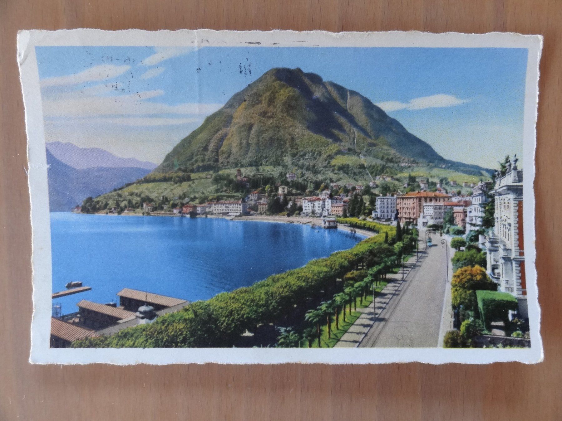 Cartoline postali: Lugano - Monte S. Salvatore - 1952 – Usato da St Léonard venduto da Riglin