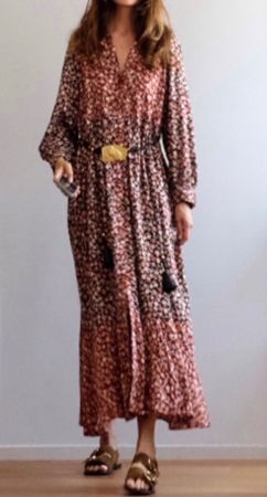 ZARA Maxikleid mit Blumenmuster  - neu -