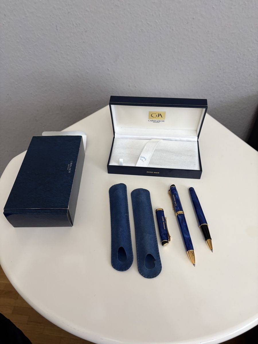 Caran D'Ache Penna & Evidenziatori: 2 Stylos vintage avec boite  – Usato da petit lancy venduto da FerreiraLuis