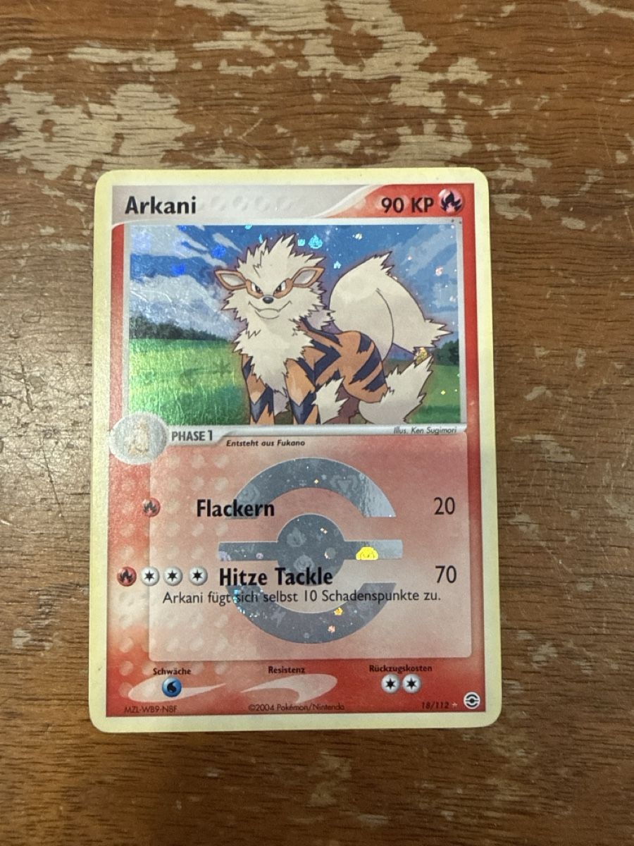 Pokémon Sammelbilder & Trading cards: Arkani - Arcanine 18/112 Reverse – Gebraucht aus Gudo von ken_dr92