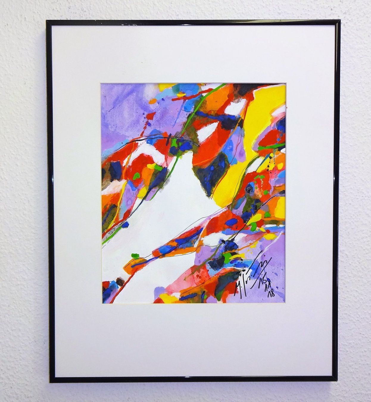 Gemälde: 9 Abstraktes Gouache Gemälde – Gebraucht aus Zürich von kunstkreis 1
