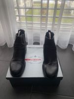 Prada Stiefel Schwarz Leder Top Zustand Herbst Sale!
