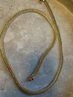 Collier maille serpent doré femme 50 cm bon état