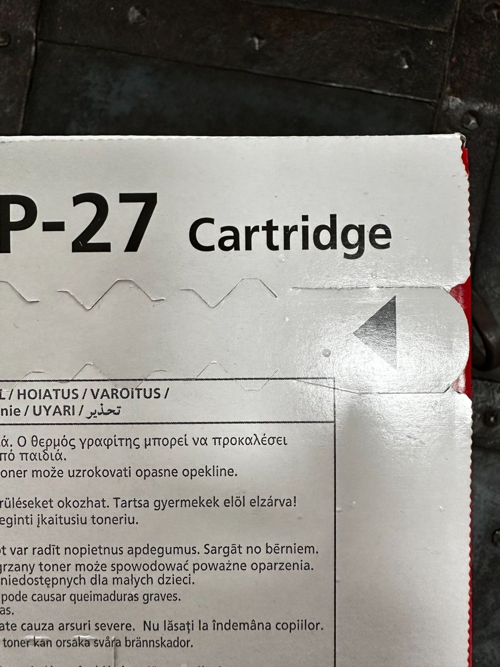 Canon Druckerpatronen & Toner: Canon Toner EP27 – Neu und originalverpackt aus Laupen ZH von Mcafi02 2