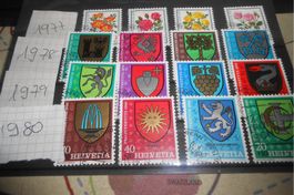 Briefmarken CH Pro Juventute 1977-1980
