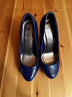 Elegante, blaue Lack-Pumps von Roselight, Grösse 37