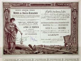 SA Turque des Mines de Balia-Karaidin, Constantinople - 1926