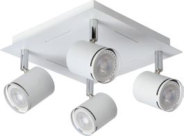 LUCIDE - 4ER LED GU10 SPOT DECKE-WAND WEISS MIT GU10 - NEU