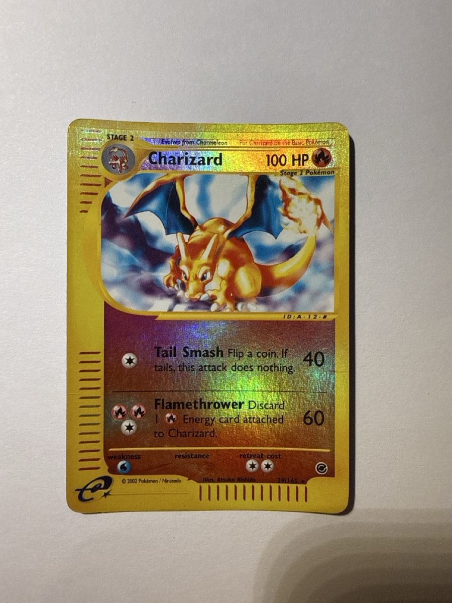 Pokémon Sammelbilder & Trading cards: CHARIZARD 39/165 2002 EXPEDITION BASE SET REVERSE HOLO – Gebraucht aus Lugano von ktm_7jr7