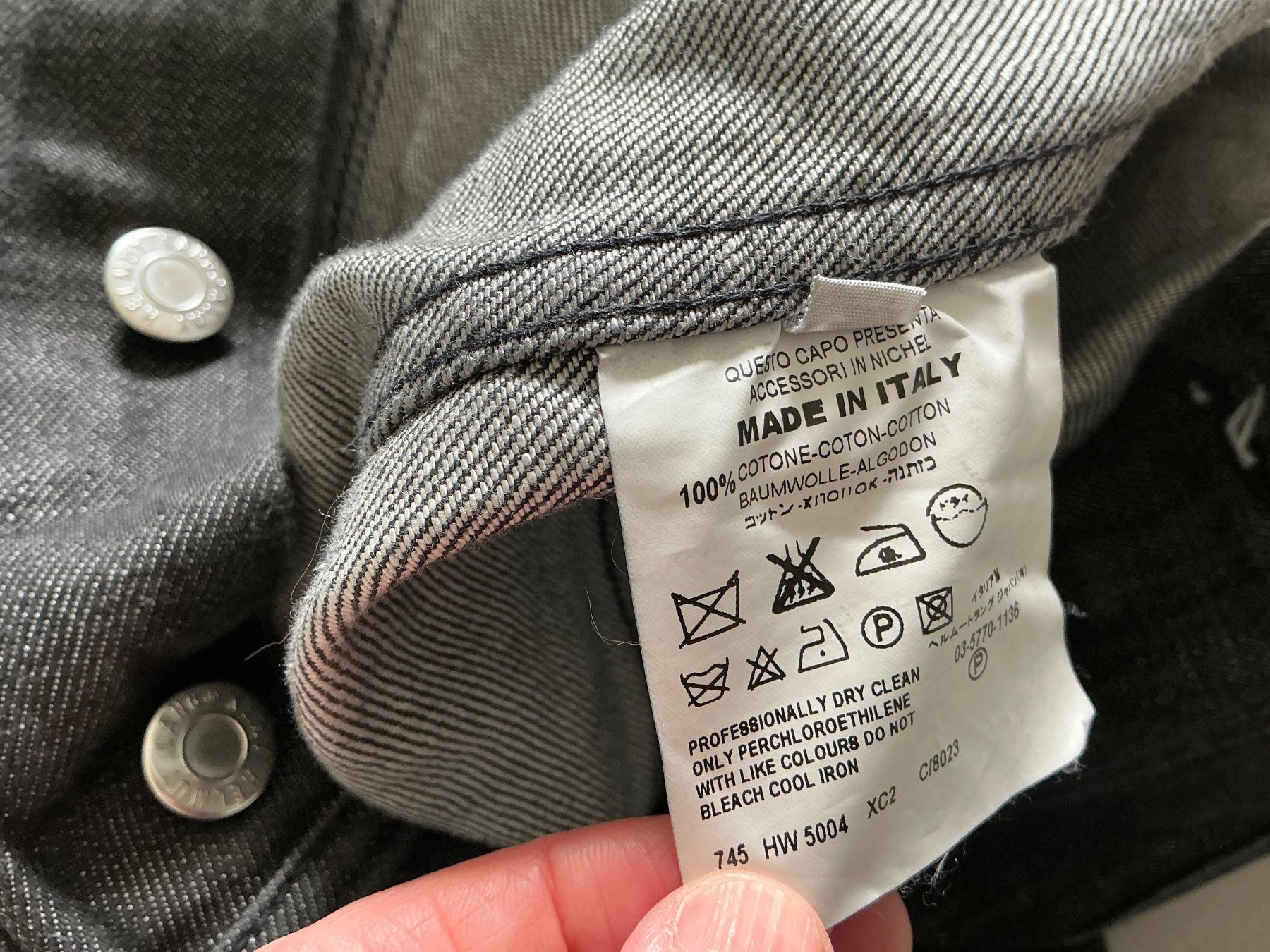 Helmut Lang Giacche: Helmut Lang Jeansjacke Gr. 34 – Usato da Carona venduto da LaDark11 7