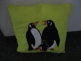 LETZTE CHANCE NEU  handbem. KISSEN 43x43cm für 25.--