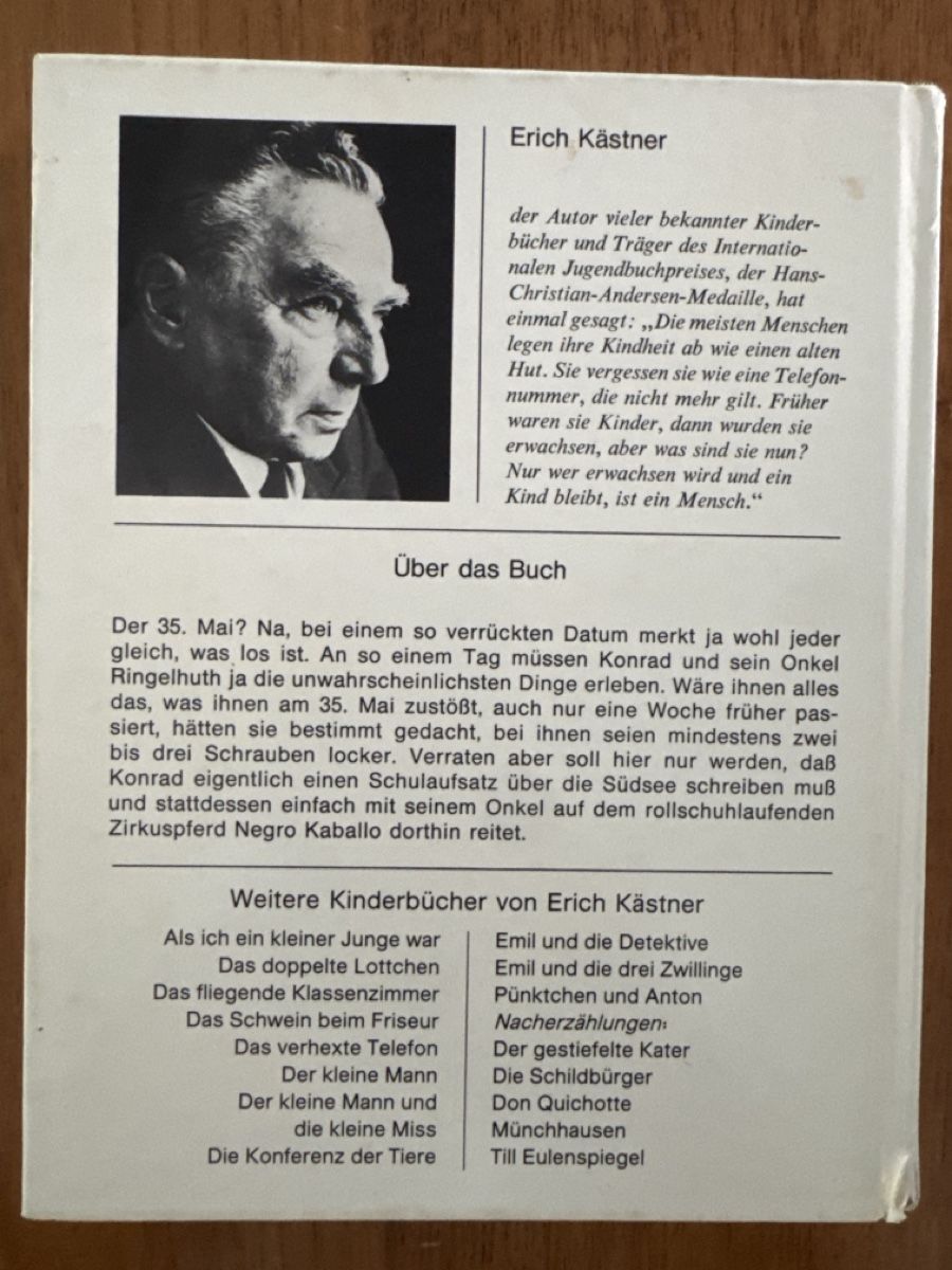 Bücher: Erich Kästner Der 35. Mai – Gebraucht aus Hagendorn von KALU27 1