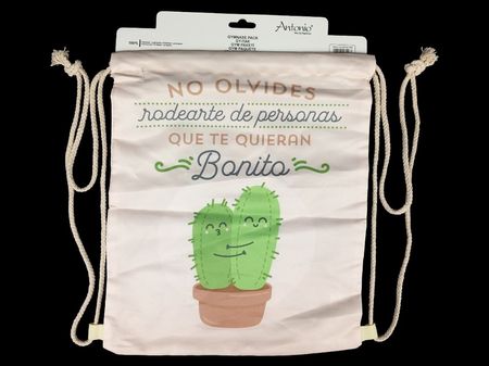 ANTONIO World Fashion Gym Bag Kaktus Bonito