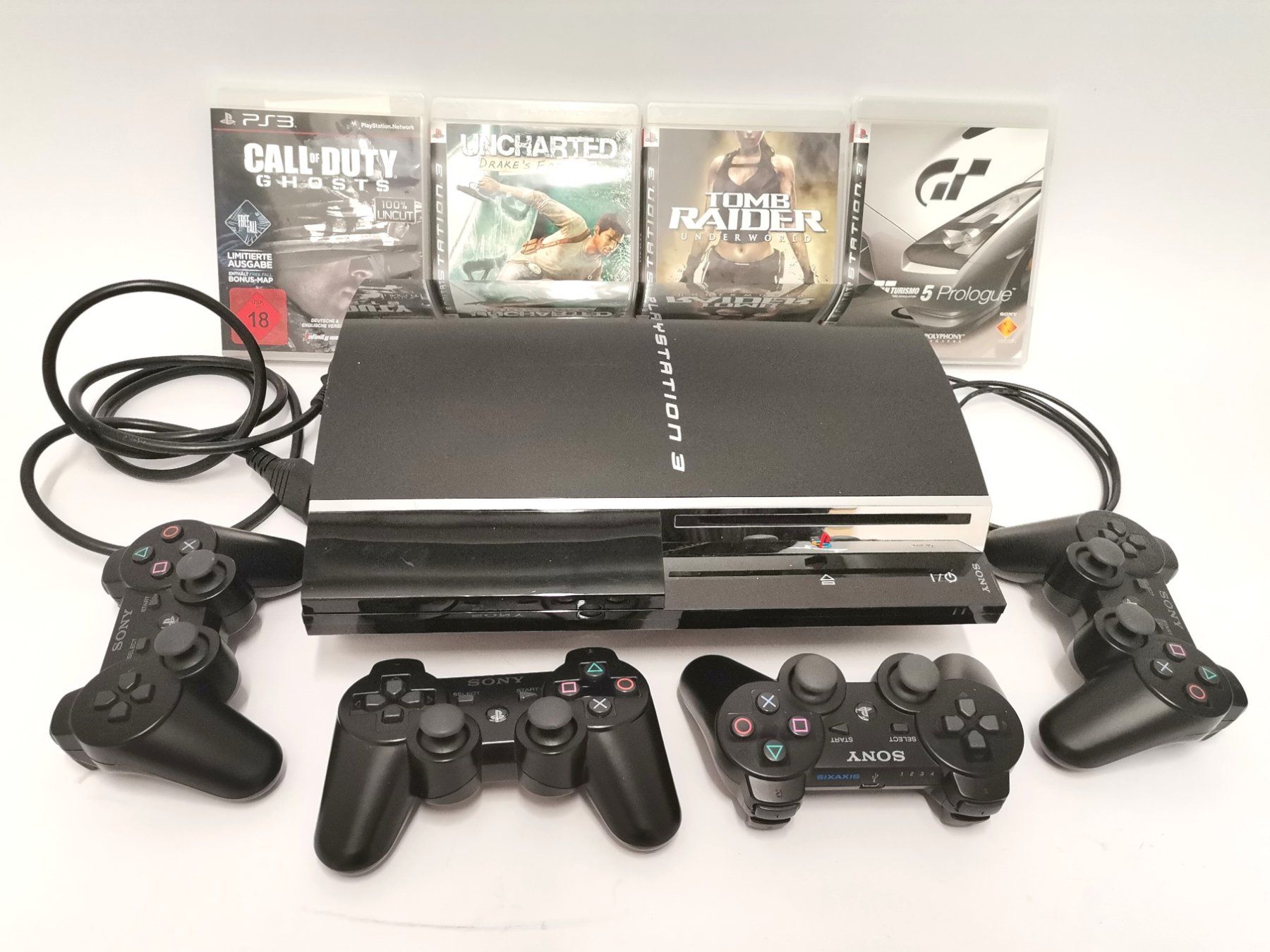 Sony Console: SONY PLAYSTATION 3 inkl. 4 Controller & Games – Usato da Schaffhausen venduto da Restwert_SH