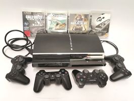 SONY PLAYSTATION 3 inkl. 4 Controller & Games
