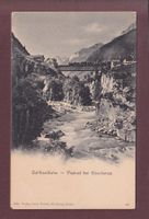 Gotthardbahn - VIADUKT bei Göschenen - Zug