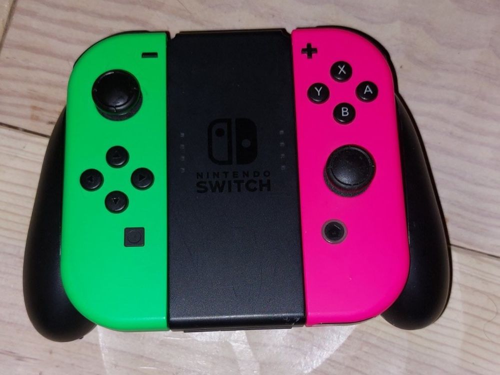 Joy-Cons Splatoon 2 Switch (défaut joycon vert) (Gebraucht) in Vernayaz ...