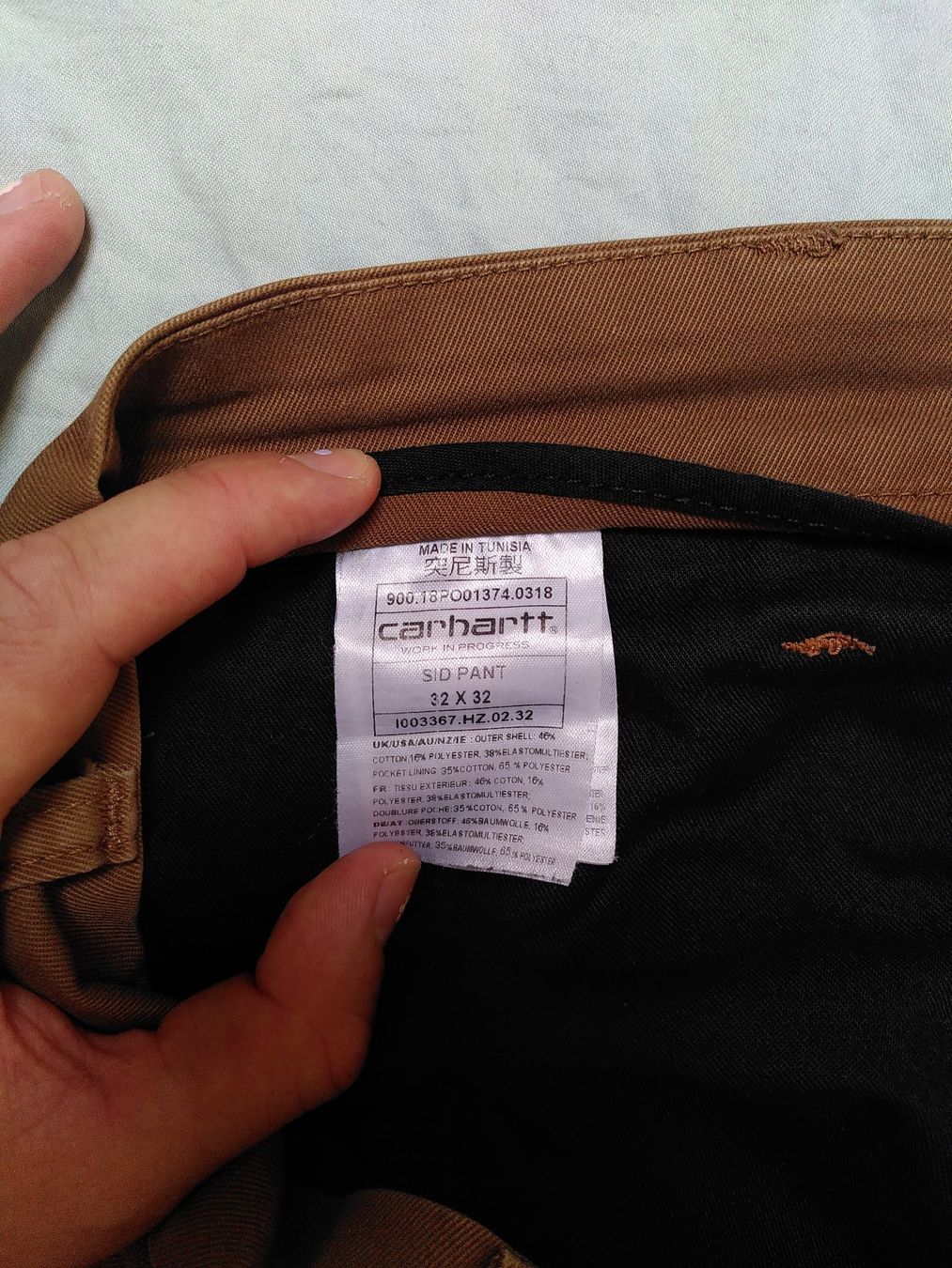 Carhartt Pantaloni: Pantalon chino Carhartt – Usato da Lausanne venduto da Flofloflofloflo 3