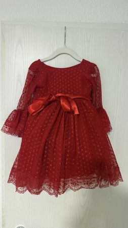 Girls Red Dress size 92