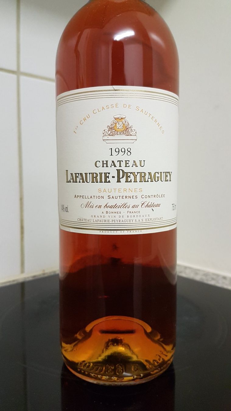 Vino: Chateau Lafaurie - Peyraguey 1998 – Nuovo (secondo la descrizione) da Grenchen venduto da poggione 1