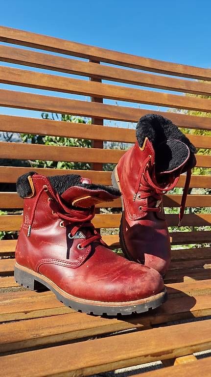 Damenschuhe: Panama Jack Winterstiefel rot 40 – Gebraucht aus Bern von anjagraf