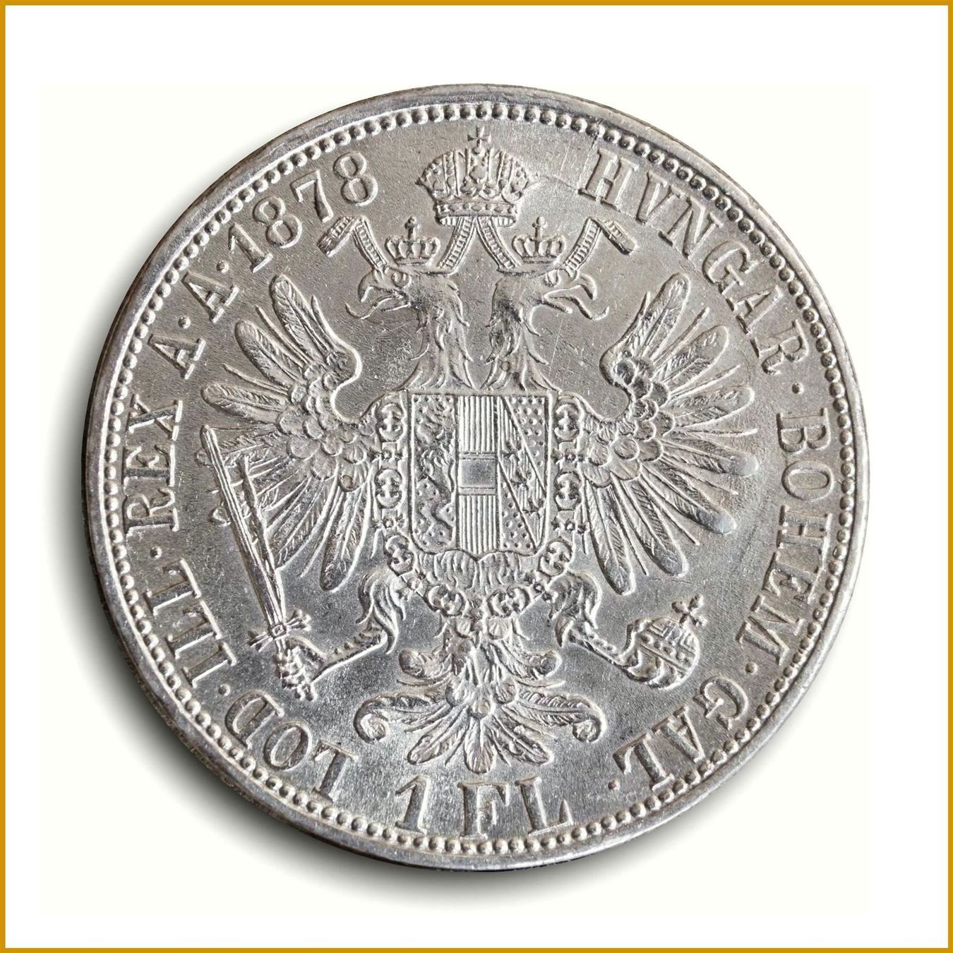 Tutti le monete: 1 Florin 1878 TOP Lot 2 – Usato da Flamatt venduto da samowarow 3