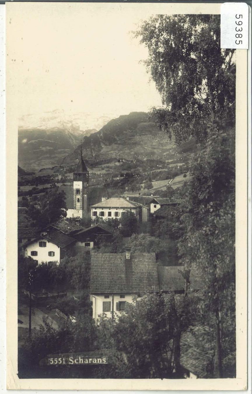 Cartoline postali: Scharans - Dorfpartie – Usato da Ettingen venduto da Kartenplanet