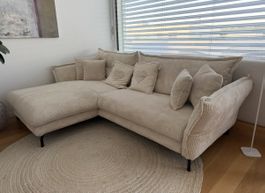 Pfister Ecksofa Lava Kord Beige