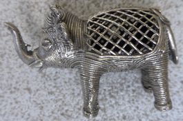 INTERESSANTER- MESSING-ELEFANT;-HAND-ARBEIT; -SELTEN